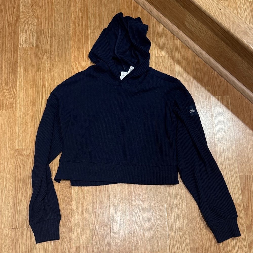 Alo Muse Hoodie Size XS and Matching Joggers Size S in Navy